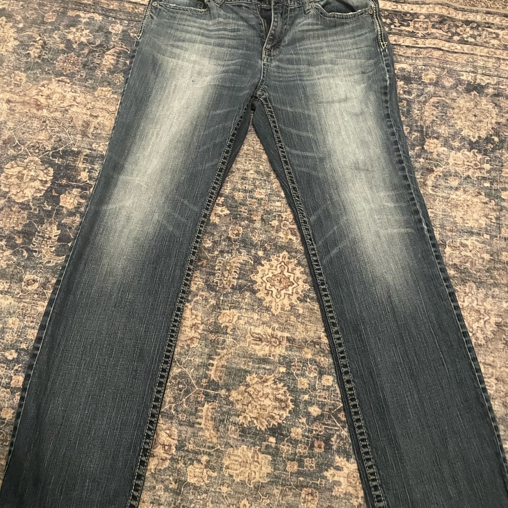 BKE Tyler Men’s Faded Blue Boot Cut Jeans
